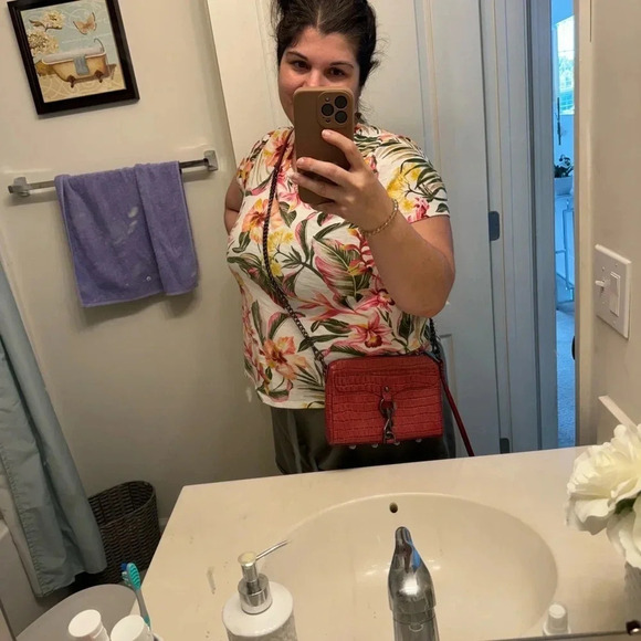 Rebecca Minkoff Mini MAC Crossbody Cardinal cranberry red - Picture 10 of 12